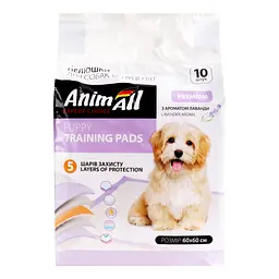 Пелюшки для собак та цуценят AnimAll Puppy Training Pads з ароматом лаванди, 60х60 см, 10 шт. - мініатюра 3