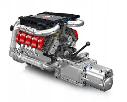 Конструктор двигун Mould King Mercedes-Benz V8 моторизований для дітей та дорослих дитячий мотор 1169 деталей - мініатюра 4