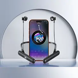 Бездротові спортивні навушники ACEFAST N8 neck hanging wireless earphones Black - мініатюра 7