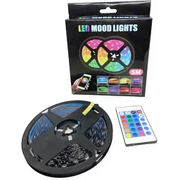 Світлодіодна RGB-стрічка 5050 від USB 5 V з Bluetooth 5М Led-підсвітка керування через телефон