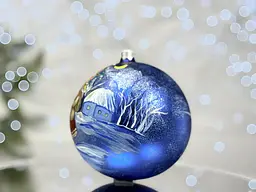 Ялинкова куля Санта Шоп Символ 2027 Вертепна зірка 12 см (4820001262735) - мініатюра 3