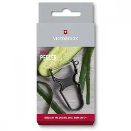 Овочечистка Victorinox Rapid пряме лезо Чорн. (109x65x13мм) - мініатюра 5