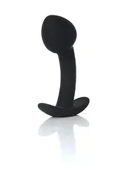 Анальна пробка - Silicone Black Curved Plug S - мініатюра 2