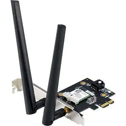 WiFi-адаптер ASUS PCE-AX1800 PCI Express Wi-Fi 6 (AX) (90IG07A0-MO0B00) - мініатюра 2