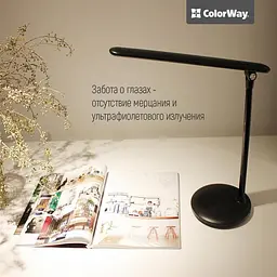 Настільна лампа LED ColorWay CW-DL02B-B Чорний - мініатюра 8