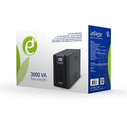Джерело безребійного живлення EnerGenie EG-UPS-PS3000-01 3000VA, Lin.int., AVR, 4хIEC, USB, RJ-45, метал - мініатюра 2