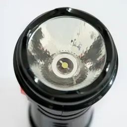 Ліхтар ручний Gold Kama 1W, акумуляторний, LED, з адаптером для зарядки, чорний - мініатюра 6