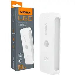 LED світильник акумуляторний Videx з датчиком руху білий (VL-NL053W-S)