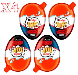 Комплект шоколадних яєць Kinder Joy Funko Netflix Stranger Things 4 шт по 20 г