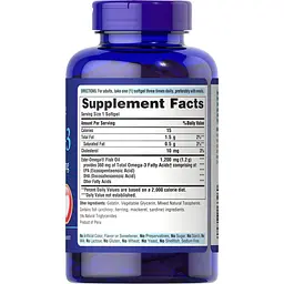 Жирні кислоти Puritan's Pride Omega 3 Fish Oil 1200 mg 100 капсул - мініатюра 2