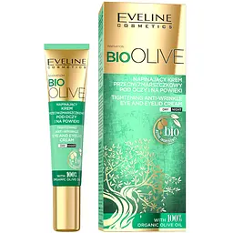 Зміцнюючий крем проти зморшок навколо очей Eveline Bio Olive, 20 мл - мініатюра 3
