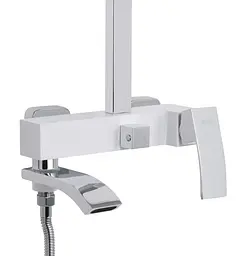 Душова система універсальна Qtap Swan Cascada Chrome/White з виливом QTSWA111CRW45570 - мініатюра 3