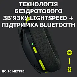 Навушники Logitech G435 LIGHTSPEED Black (981-001050) - мініатюра 2