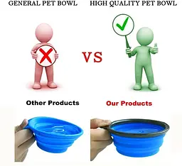 Силіконова складна дорожня миска Derby Food Grade TPE Collapsible Dog Bowl, 350 мл Помаранчевий - мініатюра 2