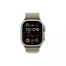 Смарт-годинник Apple Watch Ultra 2 GPS + Cellular 49mm Titanium Case with Olive Alpine Loop - Medium (MREY3/MRFJ3) - мініатюра 2