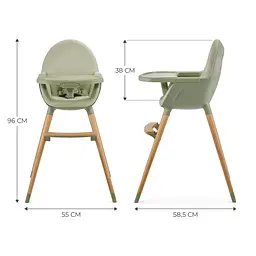 Стільчик для годування 2 в 1 Kinderkraft Fini 2 Green (KHFINI02GRE0000) - мініатюра 8