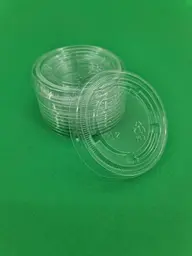 Кришка для соусника 2OZ, 100 шт, колір прозорий, PET-пластик для пакування соусів і салатів, зручний формат для takeaway - мініатюра 2