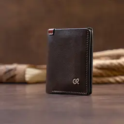 Чоловічий шкіряний гаманець GRANDE PELLE 9х10х1 см acs0016024 - мініатюра 6