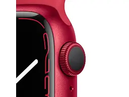 Смарт-годинник Apple Watch Series 7 GPS 45mm PRODUCT RED Aluminum Case With PRODUCT RED Sport Band (MKN93) - мініатюра 3