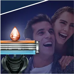 Одноразові станки для гоління чоловічі Gillette Blue 3 Nitro 6 шт. - мініатюра 6