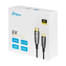 Кабель оптичний HDMI 2.1 30m Dtech DT-HOF8030 (74-00104) - мініатюра 5