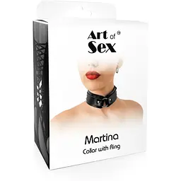 БДСМ-нашийник з кільцем Art of Sex - Martina Collar - мініатюра 4