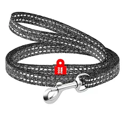 Повідець для котів та дрібних порід собак з відновленої бавовни Waudog Re-cotton світловідбиваючий XS Ш 10 мм Д 200 см (4823089356389)