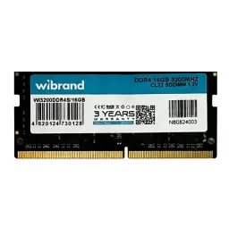 Модуль пам'яті для ноутбука SoDIMM DDR4 16GB 3200 MHz Wibrand (WI3200DDR4S/16GB) - мініатюра 4