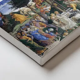 Інтер'єрна картина Юність Мойсея, Сандро Боттічеллі, Sandro Botticelli, Youth of Moses, релігійний декор, 38×60 см (id6960) - мініатюра 3