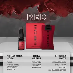Автомобільне аромасаше Hurricane Red Mirror Standart [135334] - мініатюра 2