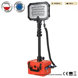 Прожектор професійний Mactronic Monster Light Mini Rescue (18 000 Lm) Recharge (PFL0151-E-ORANGE) - мініатюра 1