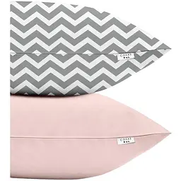 Набір наволочок Cosas Grey Zigzag 50х70 см (SetPillow_ZigzagGrey_Rose_50х70)