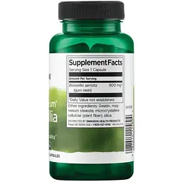 Босвеллія для суглобів Swanson Boswellia Double Strength 800 мг 60 капсул (100-35-0648434-20) - мініатюра 2