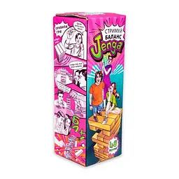 Настільна гра "Стримуй баланс Jenga" Strateg 30722, 48 брусків, українською мовою