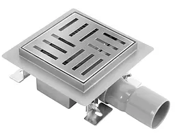 Трап для душу Rea Cross 15x15 nickiel brushed REA-G6201 - мініатюра 5