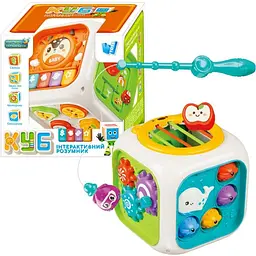 Музичний куб Інтерактивний розумник WToys 30671 Різнокольоровий shop (6945717417243)