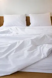 Комплект постільної білизни Ecotton Євро 210х220 см із перкалю білого кольору White (25514) - мініатюра 4