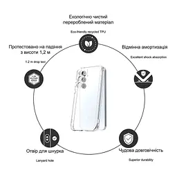 Чохол до мобільного телефона Drobak Acrylic with Airbag Samsung A17 4G (858516) - мініатюра 2