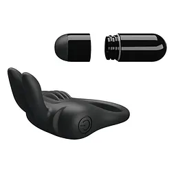 Ерекційне кільце Pretty Love Davion Penis Ring 7.4 см чорний - мініатюра 5