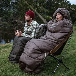 Спальник з капюшоном Naturehike U250S NH20MSD07, 0°C лівий коричневий - мініатюра 3
