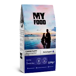 Сухий корм Myfood Супердля цуценят середніх та великих порід з Ягням та Рисом 2,5 кг
