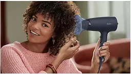 Фен для волосся Philips 3000 series, чорний з блакитним (BHD360/20) - мініатюра 5