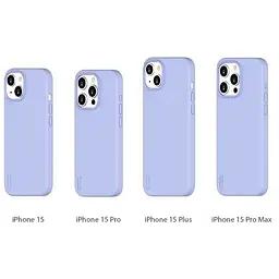 Чохол Vokamo для iPhone 15 Plus рідкий силіконовий з магнітом Blue - мініатюра 5