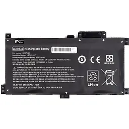Акумулятор для ноутбуків HP Pavilion X360 14-Ba (WA03XL) 11.4V 4150 mAh