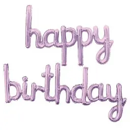 Набір надувних кульок Happy Birthday 14361 2 предмети фіолетовий
