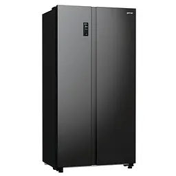 Холодильник SBS Gorenje 179х67х92см 2 двері 356(191) л А++ NF+ чорний (NRR9185EABXL)
