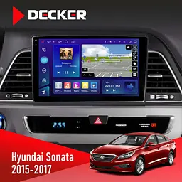 Штатна магнітола Hyundai Sonata 2015-2017 CAN Decker D9-009 4x64, DSP, 4G, 2k Decker (НФ-00008210)