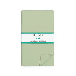 Комплект постільної білизни Cosas євро з простирадлом на резинці OLIVE CS4 200 x 220 см (Ranfors_Olive_El160-Beige_200) - мініатюра 5