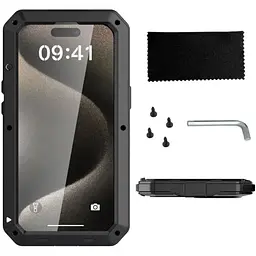 Протиударний чохол Primo Doom Armor для смартфона Apple iPhone 15 Plus Black - мініатюра 2