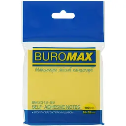 Блок паперу для нотаток Buromax Pastel з клейким шаром 76х76 мм 100 аркушів в асортименті (BM.2312-99) - мініатюра 3